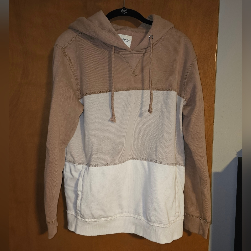 Women's Abercrombie and Fitch Color Block Hoodie Sweatshirth - Size M